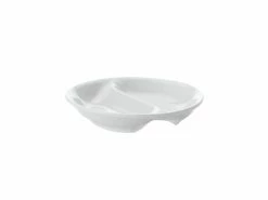White Basics Round Divided Sauce 10cm