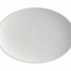 Caviar White Oval Plate 30x22cm