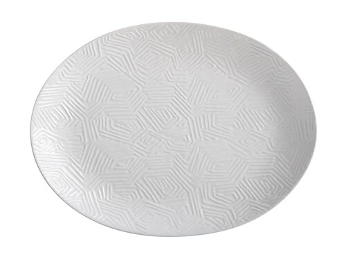 Dune Oval Platter 36x27cm White Gift Boxed 1 Dune Oval Platter 36x27cm White Gift Boxed
