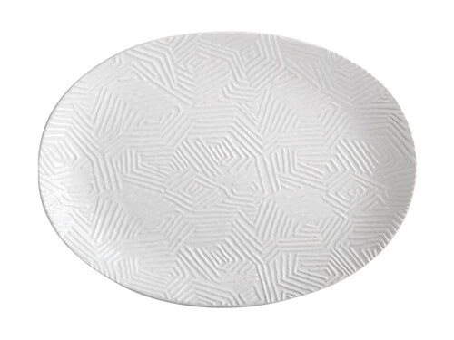 Dune Oval Platter 41x30cm White Gift Boxed 1 Dune Oval Platter 41x30cm White Gift Boxed
