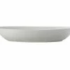 Dune Oval Serving Bowl 42x27cm White Gift Boxed