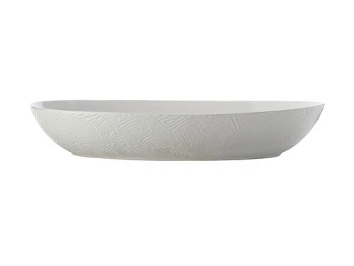 Dune Oval Serving Bowl 42x27cm White Gift Boxed 1 Dune Oval Serving Bowl 42x27cm White Gift Boxed