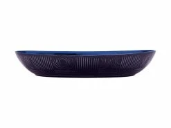 Arc Oval Serving Bowl 42x27cm Indigo Blue Gift Boxed