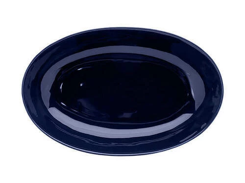 Arc Oval Serving Bowl 42x27cm Indigo Blue Gift Boxed 2 Arc Oval Serving Bowl 42x27cm Indigo Blue Gift Boxed - Image 2