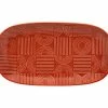 Arc Oblong Platter 33x18cm Terracotta Gift Boxed