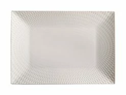 White Basics Diamonds Rectangular Platter 25x18cm Gift Boxed