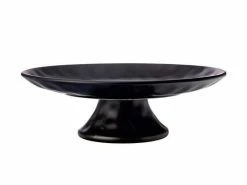 Gravity Footed Comport 30cm Black Gift Boxed