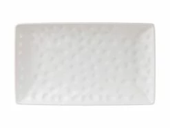 Gravity Rectangular Platter 39x24cm White Gift Boxed