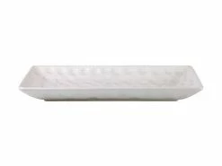 Gravity Rectangular Platter 39x24cm White Gift Boxed -Servingware Online Shop ge0039 side
