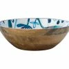 Marc Martin Dusk Bowl Mango Wood Enamel Finish 24x8cm