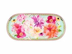 Teas & C's Dahlia Daze Platter 25x12cm Sky Gift Boxed