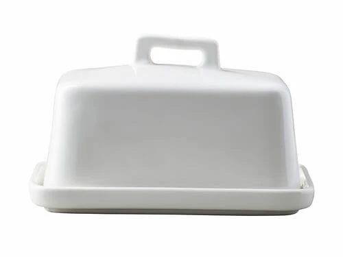 Epicurious Butter Dish White Gift Boxed 1 Epicurious Butter Dish White Gift Boxed