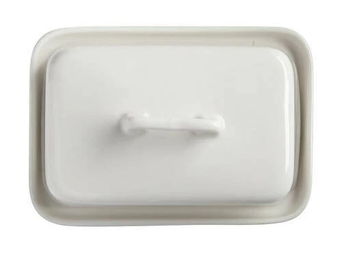 Epicurious Butter Dish White Gift Boxed 3 Epicurious Butter Dish White Gift Boxed - Image 3