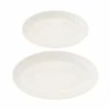 Radiance Serving Platter Set of 2 White Gift Boxed