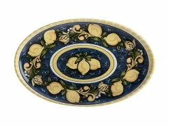 Ceramica Salerno Oval Platter 40x26cm Lemons