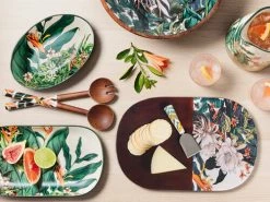 The Blck Pen Night Garden Salad Servers Enamel Finish 31cm -Servingware Online Shop maxwell williams night garden group 04 800x600 2