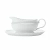 White Basics Gravy Boat & Saucer 550ML